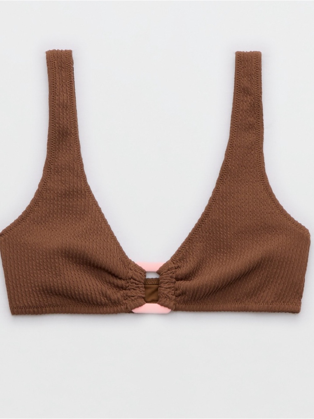 Aerie Crinkle Ring Wide Strap Scoop Bikini Top - Picture 3 of 7